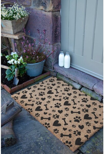 Rohožka z kokosového vlákna 40x60 cm Paws and Bones – Artsy Doormats