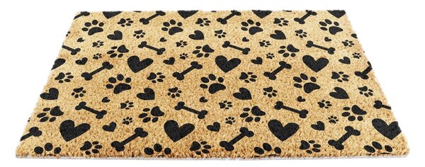 Rohožka z kokosového vlákna 40x60 cm Paws and Bones – Artsy Doormats