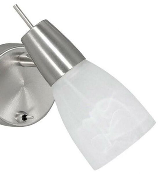 LEUCHTEN DIREKT is JUST LIGHT LED nástěnné svítidlo, nastavitelné, sklo, ocel 3000K LD 11861-55