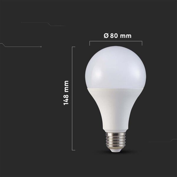 V-TAC led žárovka 1x20 W 3000 K E27 21237