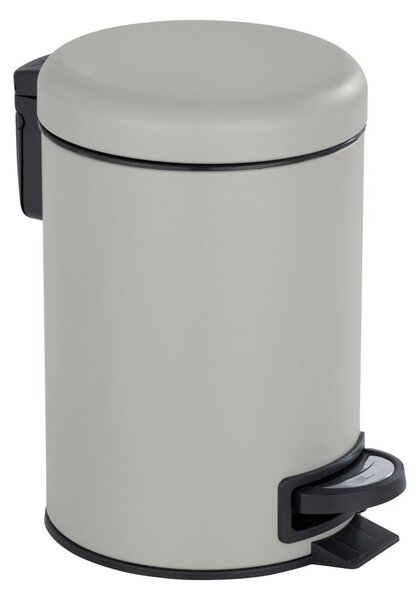 Šedý pedálový odpadkový koš Wenko Leman, 3 l