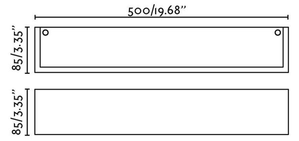 MILO 500 nástěnné svítidlo, bílá - FARO