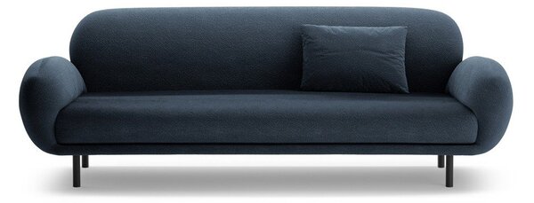 Tmavě modrá pohovka z textilie bouclé 208 cm Poppy – Micadoni