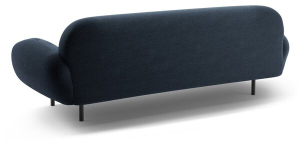 Tmavě modrá pohovka z textilie bouclé 208 cm Poppy – Micadoni