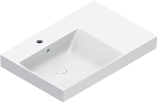 Catalano Zero umyvadlo 75x50 cm obdélníkový na pult bílá lesk 0120791001