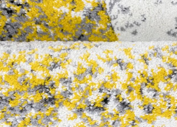 Breno Kusový koberec ALORA A1012 Yellow, 80x150 cm, Žlutá/Vícebarevné
