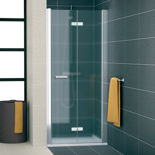 SanSwiss SLF1D 0750 50 30 Sprchové dveře dvoudílné skládací 75 cm pravé, aluchrom/mastercarré