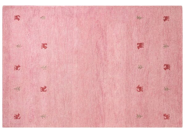 Vlněný koberec 160 x 230 cm růžový YALAFI