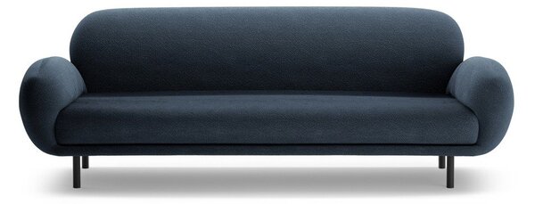 Tmavě modrá pohovka z textilie bouclé 208 cm Poppy – Micadoni