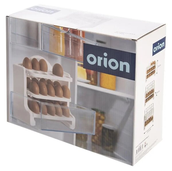 Orion Box na vajíčka, do dveří lednice, 3 patra, na 30 vajec