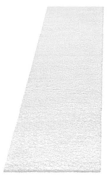 Bílý běhoun 80x250 cm Fluffy – Ayyildiz Carpets