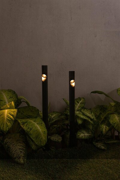 BEZEL lampa se zápichem, černá - FARO