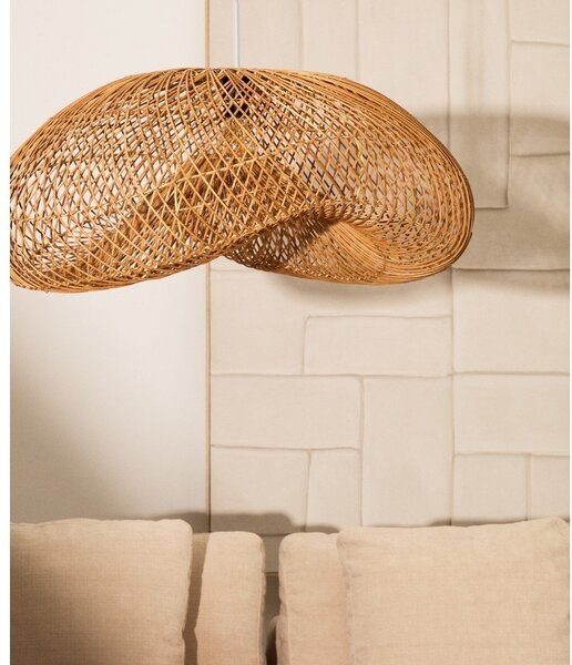 Ratanové stínidlo v přírodní barvě 58x85 cm Isora – Kave Home