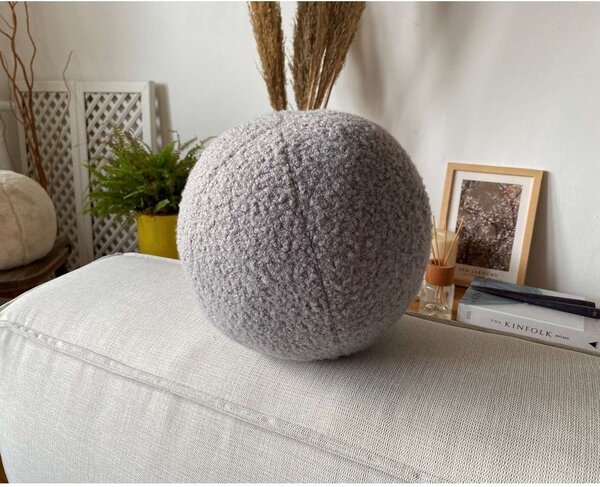 Dekorační polštář z materiálu bouclé ø 20 cm Top – Mioli Decor