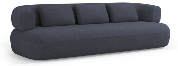 Tmavě modrá pohovka z textilie bouclé 226 cm Jenny – Micadoni