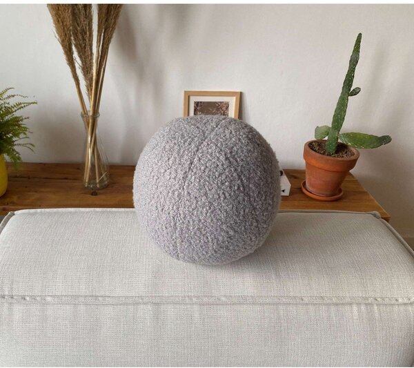 Dekorační polštář z materiálu bouclé ø 20 cm Top – Mioli Decor