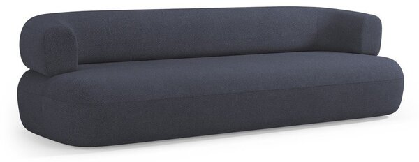 Tmavě modrá pohovka z textilie bouclé 226 cm Jenny – Micadoni