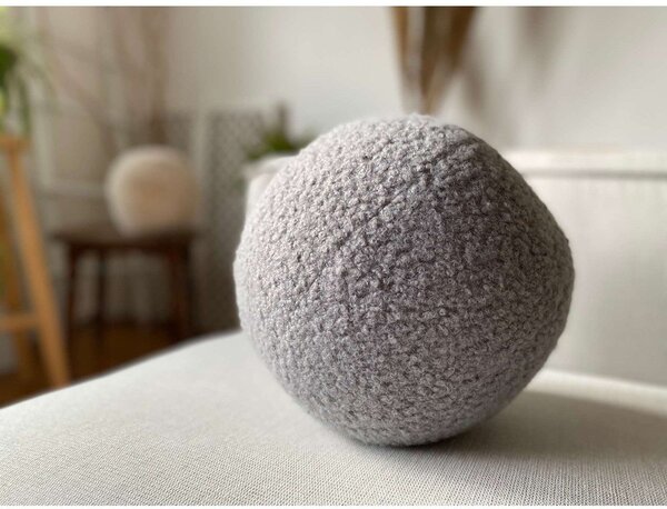 Dekorační polštář z materiálu bouclé ø 20 cm Top – Mioli Decor