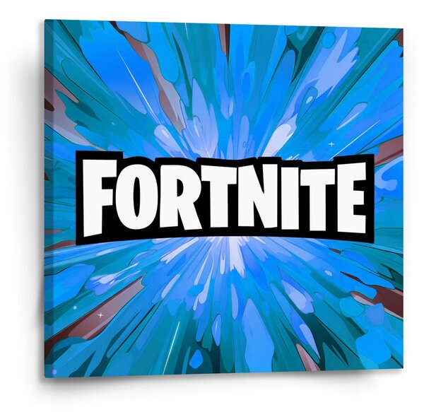 Sablio Obraz FORTNITE modrá - 110x110 cm