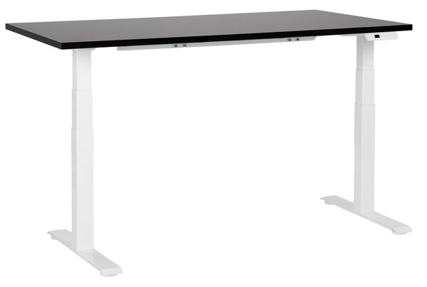 Elektricky výškově nastavitelný pracovní stůl DESTINES Černá/Bílá 160 cm 72 cm
