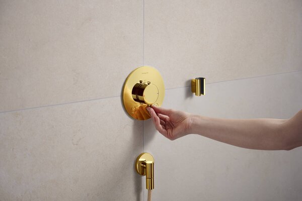 Hansgrohe Ecostat Comfort S vanová baterie pod omítku s termostatem zlatá 33715990