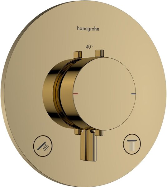 Hansgrohe Ecostat Comfort S vanová baterie pod omítku s termostatem zlatá 33715990