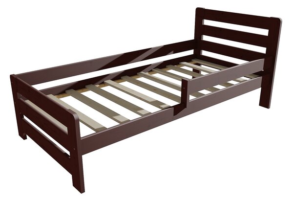 Vomaks Dětská postel se zábranou VMK001D KIDS Rozměr: 70 x 160 cm, Barva: moření ořech