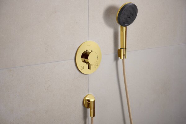 Hansgrohe Ecostat Comfort S vanová baterie pod omítku s termostatem zlatá 33715990
