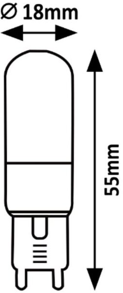 Rabalux Smd-Led led žárovka 1x3 W 3000 K G9 79104