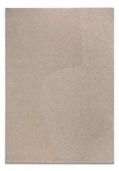 Taupe vlněný koberec 160x230 cm Abstract – Micadoni