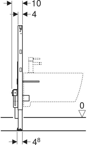 Geberit Duofix podomítkový wc modul pro bidet 111.515.00.2