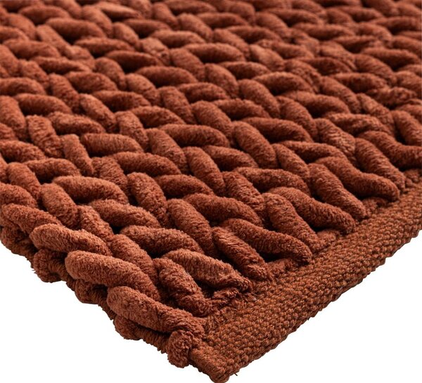 Koupelnová předložka v terakotové barvě 50x80 cm Ariel – douceur d'intérieur