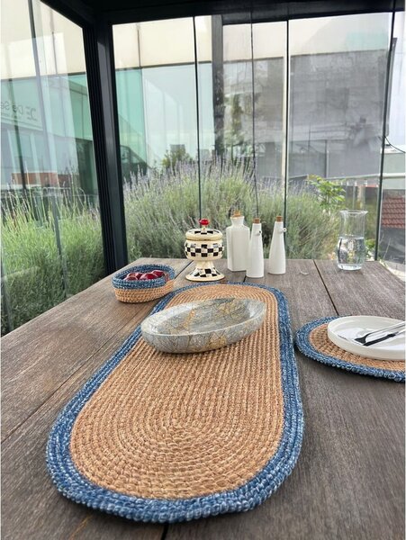 Jutový běhoun na stůl 35x100 cm Wicker – Mila Home Luxury