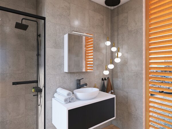 Koupelnová skříňka Better Home zrcadlová LED bílá 50 cm