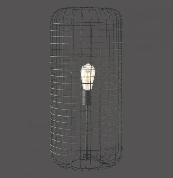LEUCHTEN DIREKT is JUST LIGHT Stolní lampa industriální design v černé barvě LD 15842-18