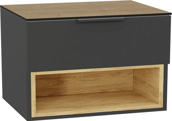 Excellent Tuto 2.0 korpus skříňky 80x46.5x50 cm pod umyvadlo závěsná šedá-dub MLEX.2171.800.GRBL
