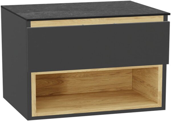 Excellent Tuto 2.0 korpus skříňky 80x46.5x50 cm pod umyvadlo závěsná šedá-dub MLEX.2171.800.GRBL