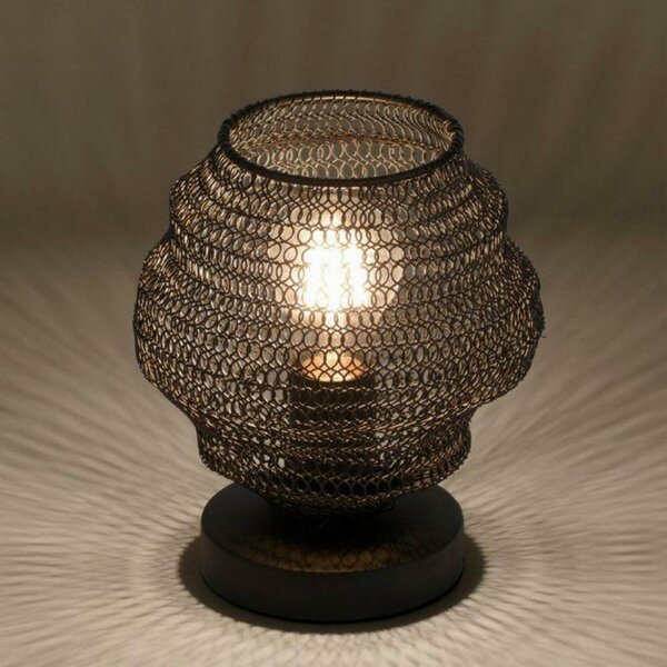 LEUCHTEN DIREKT is JUST LIGHT Stolní lampa v černém industriálním designu LD 15710-18