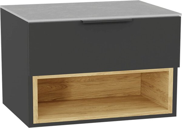 Excellent Tuto 2.0 korpus skříňky 80x46.5x50 cm pod umyvadlo závěsná šedá-dub MLEX.2171.800.GRBL