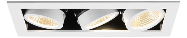 LA 1007568 KADUX stropní zápustné svítidlo, triple, 3000 K, 38°, IP 20, čtvercové, bílá - BIG WHITE (SLV)