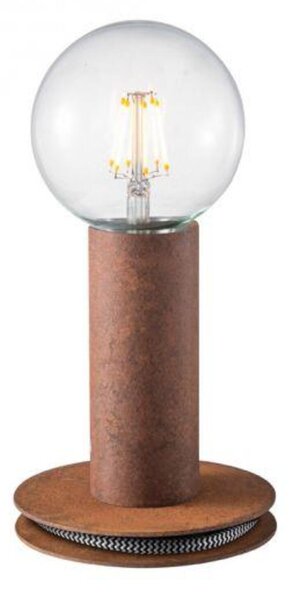 LEUCHTEN DIREKT is JUST LIGHT Stolní lampa v barvě oceli v industriálním designu pro E27 žárovku LD 14770-48