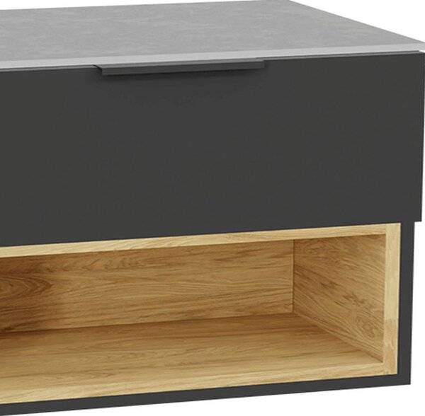 Excellent Tuto 2.0 korpus skříňky 80x46.5x50 cm pod umyvadlo závěsná šedá-dub MLEX.2171.800.GRBL