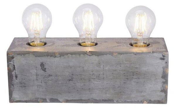 LEUCHTEN DIREKT is JUST LIGHT Stolní lampa v industriálním stylu v železném provedení 3-ramenné s paticemi E27 LD 11498-77