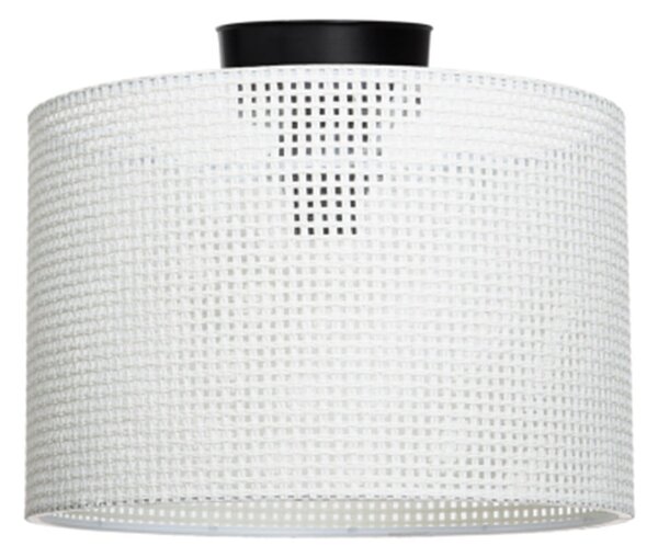 Krémové stropní svítidlo s textilním stínidlem ø 30 cm Goza – Squid Lighting