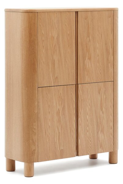 Skříňka v dekoru jasanu v přírodní barvě 100x134x40 cm Salaya – Kave Home