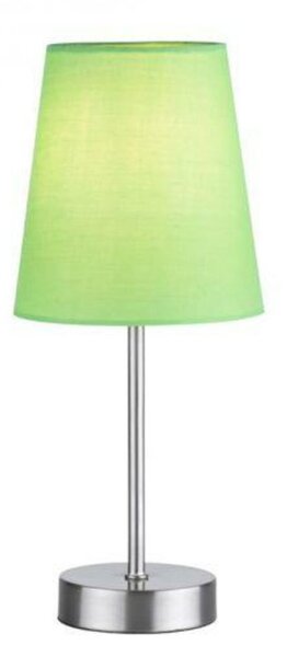LEUCHTEN DIREKT is JUST LIGHT Stolní lampa, zelená, 1x E14, stínidlo, šňůrový vypínač