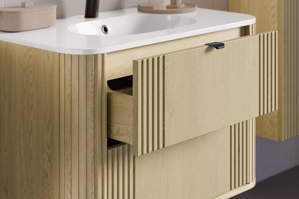 Sada skříňka Comad Ovalia Cremona OVALIA CREMONA 82-80-46-2S, umyvadlo Comad Pure PURE WHITE GLOSS UM 80-46