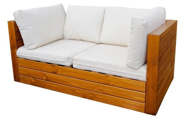 Asko a.s. CUBE - sofa s polstrem 2-místná, borovice