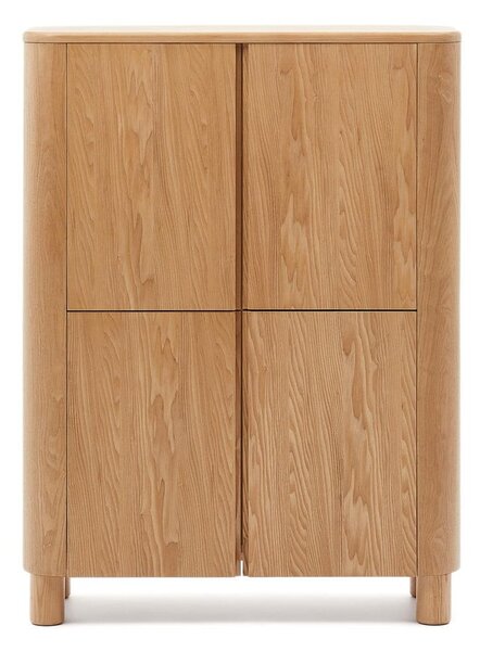 Skříňka v dekoru jasanu v přírodní barvě 100x134x40 cm Salaya – Kave Home