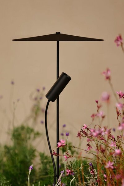 CLAP 1266 stojací lampa, černá 2x6W 3000K 38st. se stínítkem - FARO